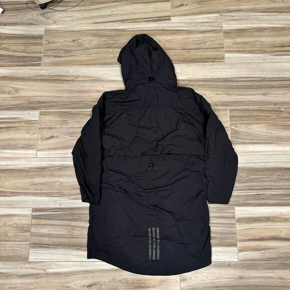 adidas Black Trench Coat - Picture 2 of 4